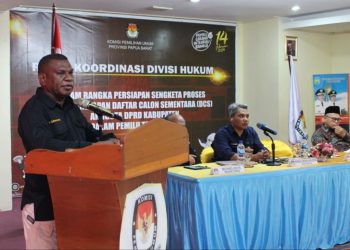 Antisipasi Sengketa Pemilu Pasca Penetapan DCS, KPU PB Gelar Rakor Simulasi