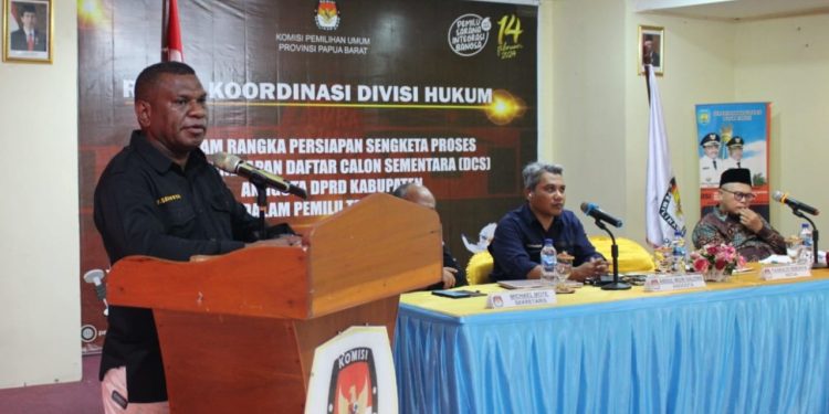 Antisipasi Sengketa Pemilu Pasca Penetapan DCS, KPU PB Gelar Rakor Simulasi