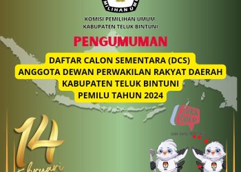 Pengumuman Daftar Calon Sementara Anggota DPRD Kabupaten Teluk Bintuni dalam Pemilihan Umum Tahun 2024