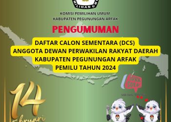 Pengumuman Daftar Calon Sementara Anggota DPRD Pegunungan Arfak dalam Pemilihan Umum Tahun 2024