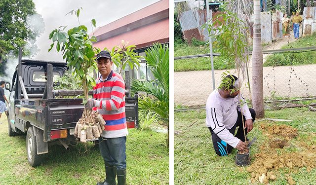 PUKAT Manokwari Menanam di Taman Doa