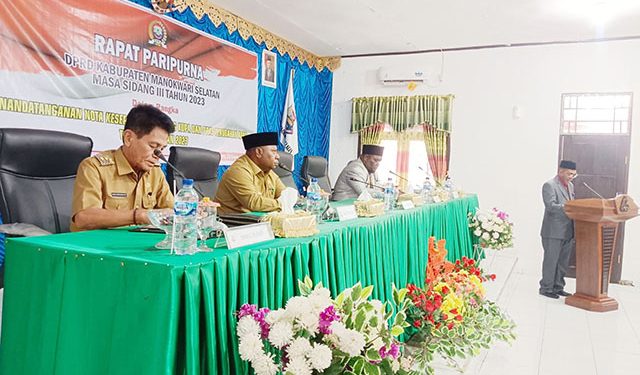 Bupati Mansel dan DPRD Sepakati Dokumen KUA PPAS Perubahan APBD Tahun Anggaran 2023