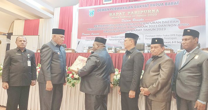 Perubahan APBD Papua Barat TA 2023 Bertambah Rp.874 Miliar
