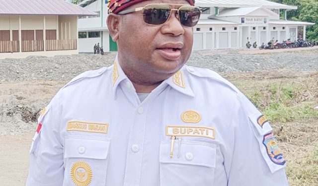 Program TMMD Dorong Rencana Pemerintah Fungsikan Pasar Rakyat Ransiki