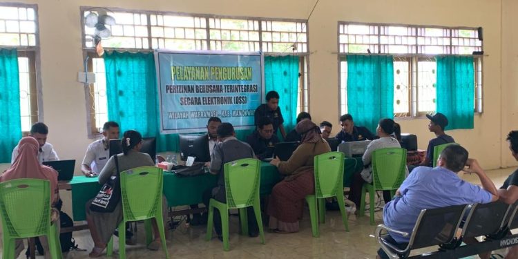 Puluhan Pelaku Usaha di Distrik Prafi Melakukan Pengurusan Ijin Usaha