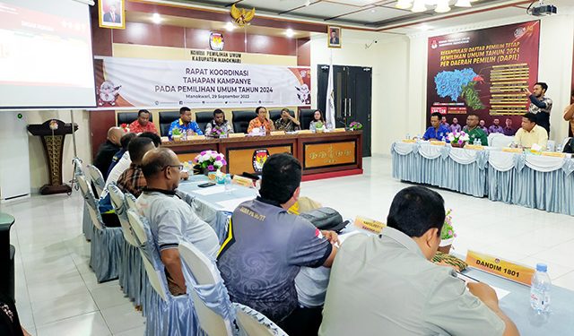 Rakor Tahapan Kampanye Sepakati Titik Pemasangan APK dan Rapat Umum