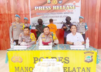 Polres Mansel Musnahkan 301 Gram Ganja atas Tersangka Musa