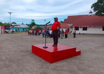 Pimpin Apel Jumat, Sekda Kawey Himbau Stop Konsumsi Miras