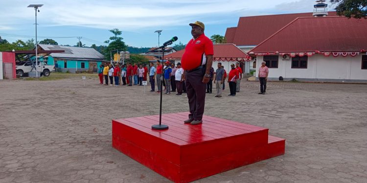 Pimpin Apel Jumat, Sekda Kawey Himbau Stop Konsumsi Miras