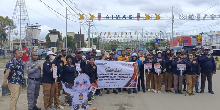 Targetkan 90 Persen Partisipasi Pemilu, KPU Kabsor Gelar Aksi 122