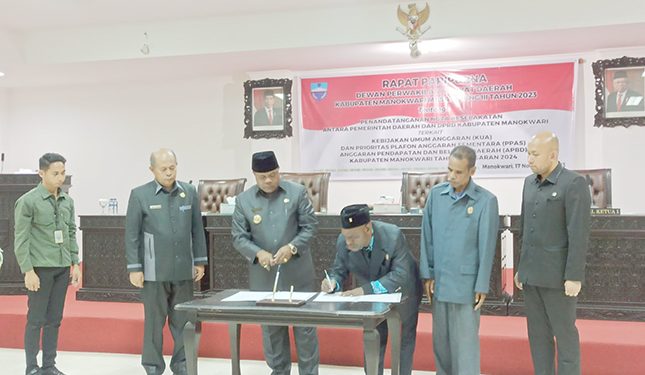 DPRD Manokwari Terima Usulan KUA-PPAS APBD 2024