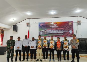 Tetapkan 179 Calon Tetap Anggota DPRD Pegaf, Ketua KPU Imbau Caleg Tahan Diri Untuk Kampanye