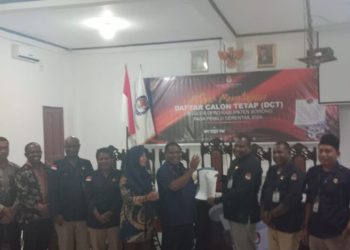KPU Kabsor Tetapkan 320 DCT Anggota DPRD Kabsor