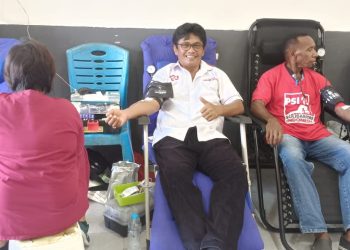 Rayakan HUT ke-9, PSI Kota Sorong Gelar Donor Darah
