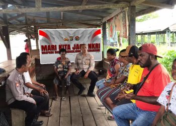 Menangkal Paham Radikalisme, Terorisme dan Anti Pancasila Satbinmas Polres Sorong Turun Langsung Kemasyarakat