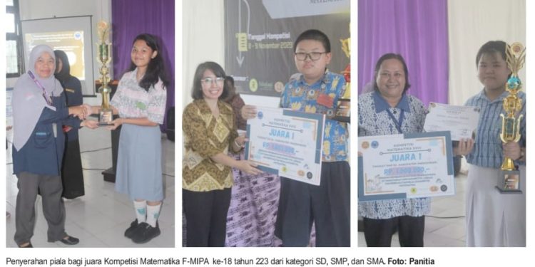 Kompetisi Matematika FMIPA Unipa 2023 Berakhir, Berikut Para Juaranya