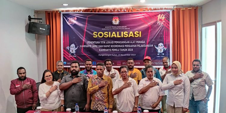 Mulai Kampanye, Ketua KPU Pegaf Imbau Parpol dan Caleg Patuhi Aturan