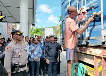 KPU Pegaf Terima Logistik Pilres dan DPD RI