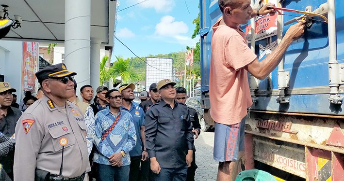 KPU Pegaf Terima Logistik Pilres dan DPD RI