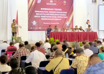 KPU Manokwari Bekali KPPS tentang Pelaksanaan Pemilu di TPS