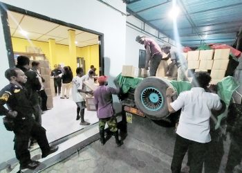 KPU Papua Barat Terima Logistik Tahap Tiga dengan Tujuh Item