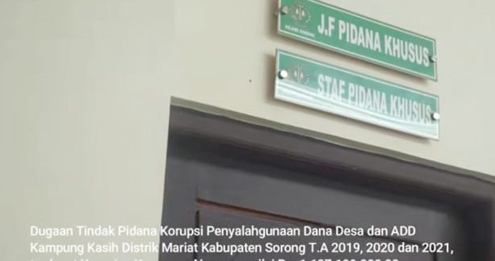 Kejari Sorong Limpahkan Perkara Tipikor Dana Desa di Kampung Kasih ke Pengadilan Tipikor