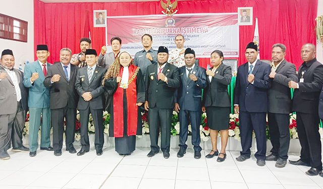 Ferdinan Waran Dilantik Menjadi Ketua DPRD Kabupaten Mansel, Suyadi Menjadi Anggota 