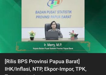 BPS : Inflasi Papua Barat Lebih Tinggi Dibanding Papua Barat Daya