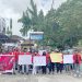 Solidaritas Mahasiswa Hukum se-Manokwari Berunjuk Rasa di Depan Bawaslu Papua Barat