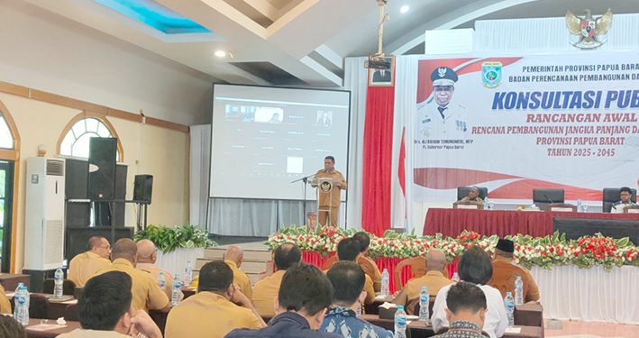 Pemprov Papua Barat Gelar Konsultasi Publik Bahas Perencanaan 20 Tahun Kedepan