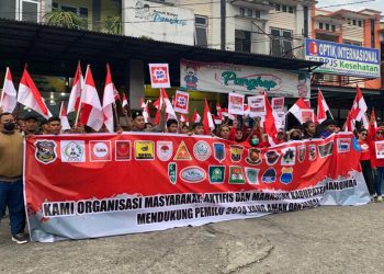 Gabung Jurus, Ormas, Aktivis dan Mahasiswa di Manokwari Gelar Aksi Dukung Pemilu Damai