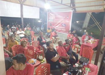 Nobar Debat Presiden, PDI-P Papua Barat Yakini Kemenangan Ganjar-Mahfud