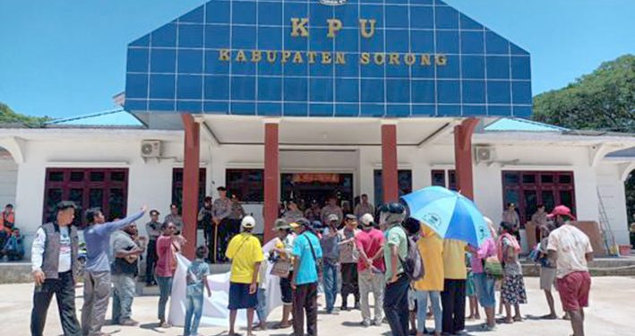 KPU Kabupaten Sorong Tidak Akomodir Tuntutan Jatah Kursi Legislatif