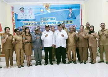 Bupati Lantik 19 Pejabat RS Pratama Babo Raya