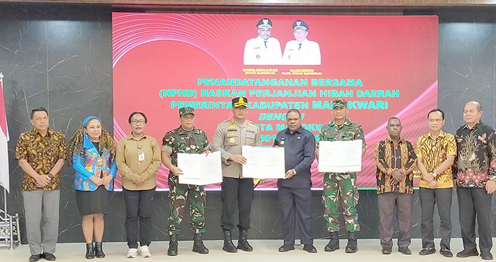 Bupati Teken NPHD Pengamanan Pemilukada 2024