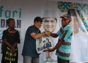 Safari ramadan, PT. Pelindo (Persero) memberikan bantuan sembako kepada TKBM dan masyarakat sekitar Pelabuhan Manokwari. Foto ; Pelindo