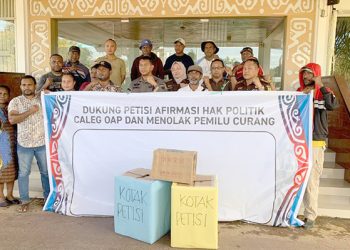 Datangi Kejati Papua Barat Minta Dukungan Petisi Afirmasi Hak Politik Caleg OAP dan Tolak Pemilu Curang