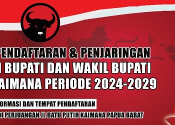 22 April, PDI Perjuangan Kaimana akan Buka Pendaftaran
