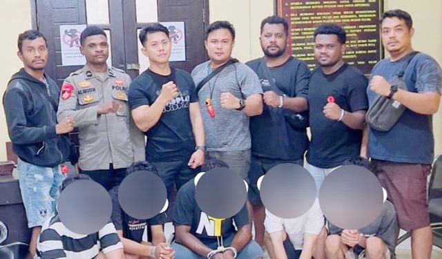 Tim Opsnal Sat Resnarkoba Polres Teluk Bintuni Tangkap 5 Pemuda Pengguna dan Pengedar Narkoba