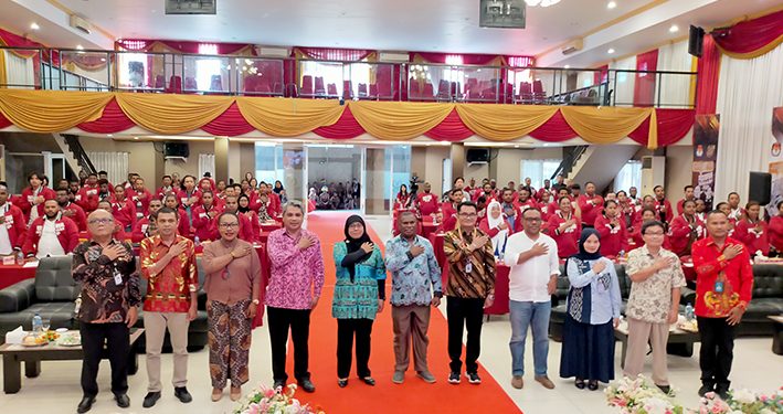 PAUD TNP Manokwari Adakan Lomba Melukis Melihat Perkembangan Kreatifitas Peserta Didiknya