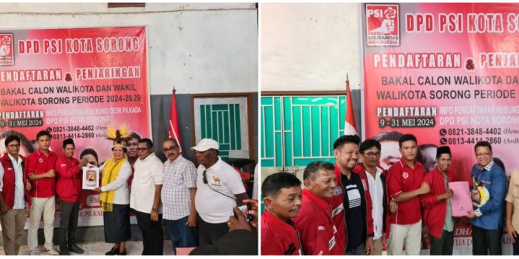 PSI Kota Sorong Terima 2 Berkas Balon Wali Kota