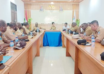 Kepala Kampung se-Kabupaten Mansel Temui Wabup Sampaikan Honor dan Dana Otsus