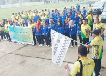 Peringati HBA ke-64, Kejari Teluk Bintuni Gandeng Bank BRI Jalan Santai