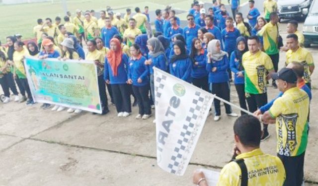 Peringati HBA ke-64, Kejari Teluk Bintuni Gandeng Bank BRI Jalan Santai