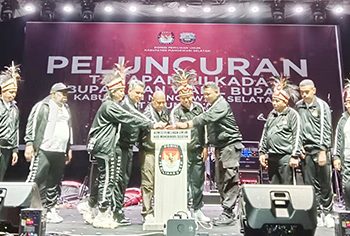 Peluncuran Tahapan Pilkada Manokwari Selatan 2024, Waran Ajak Masyarakat Datangi TPS pada 27 November Nanti
