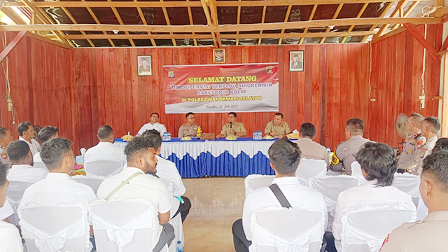 Tim Supervisi Birorenmin Bareskrim Sambangi Polres Mansel, Bahas Berbagai Kebutuhan
