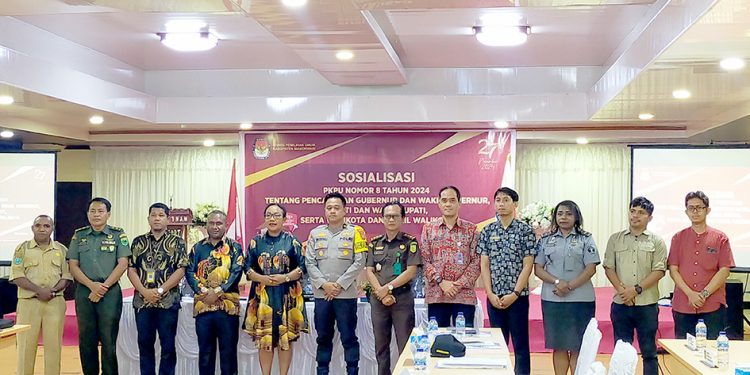 KPU Manokwari Sosialisasi PKPU 8 Tahun 2024 tentang Tahapan Pendaftaran Paslon