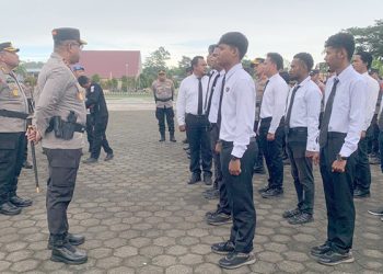 Polda Papua Barat Gelar Apel Pasukan OMP Mansinam I