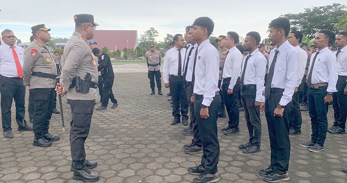 Polda Papua Barat Gelar Apel Pasukan OMP Mansinam I