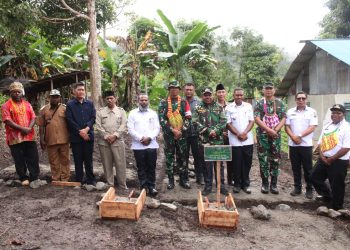 Bupati Manokwari Pimpin Upacara Pembukaan TMMD Ke-121 Kodim 1801 Manokwari